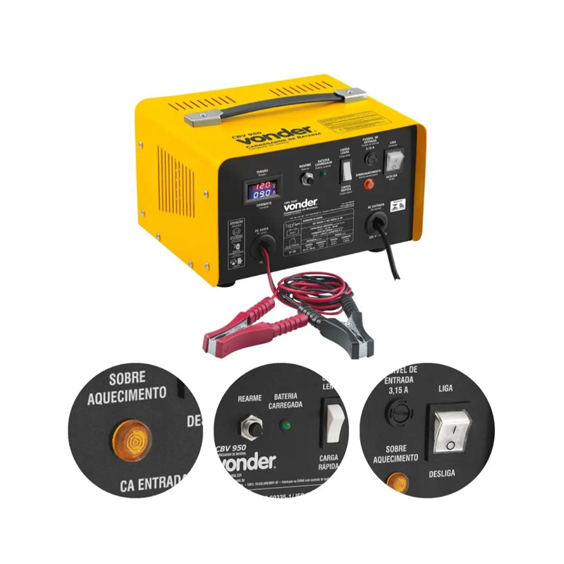 Carregador de bateria ref cbv950